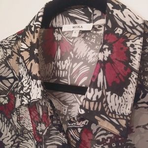 Floral Button Up Blouse